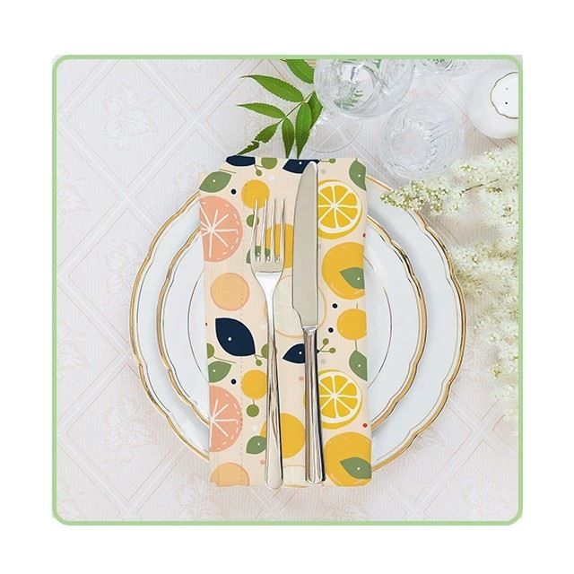 Customized  Orange Cloth Napkins