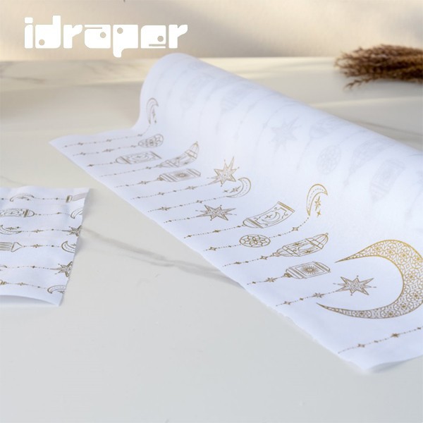 Vintage Prints White Cotton Dinner Napkins Factory